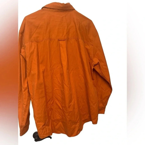 Chaps orange long sleeve button down casual shirt NWOT - Picture 2 of 4